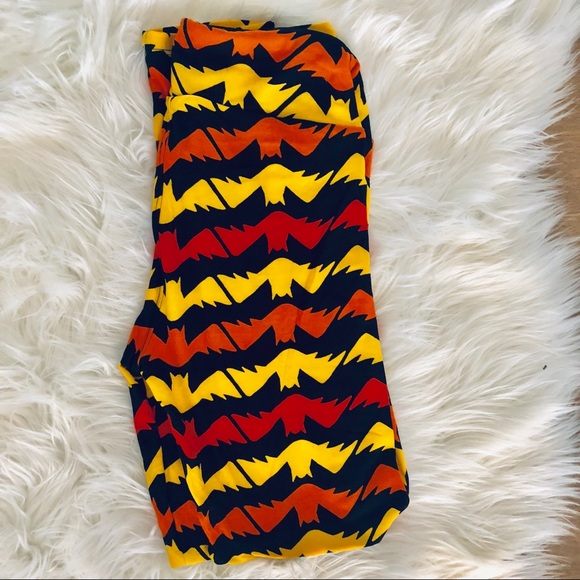 LuLaRoe Pants - NWOT LuLaRoe black & orange Halloween legging os
